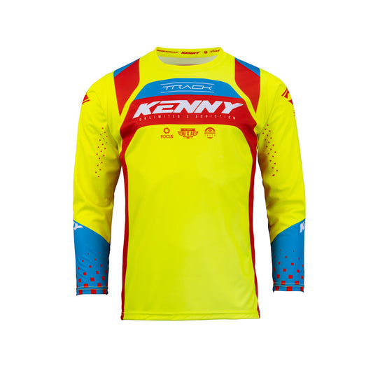 Focus Youth Jersey Neon Yellow Red