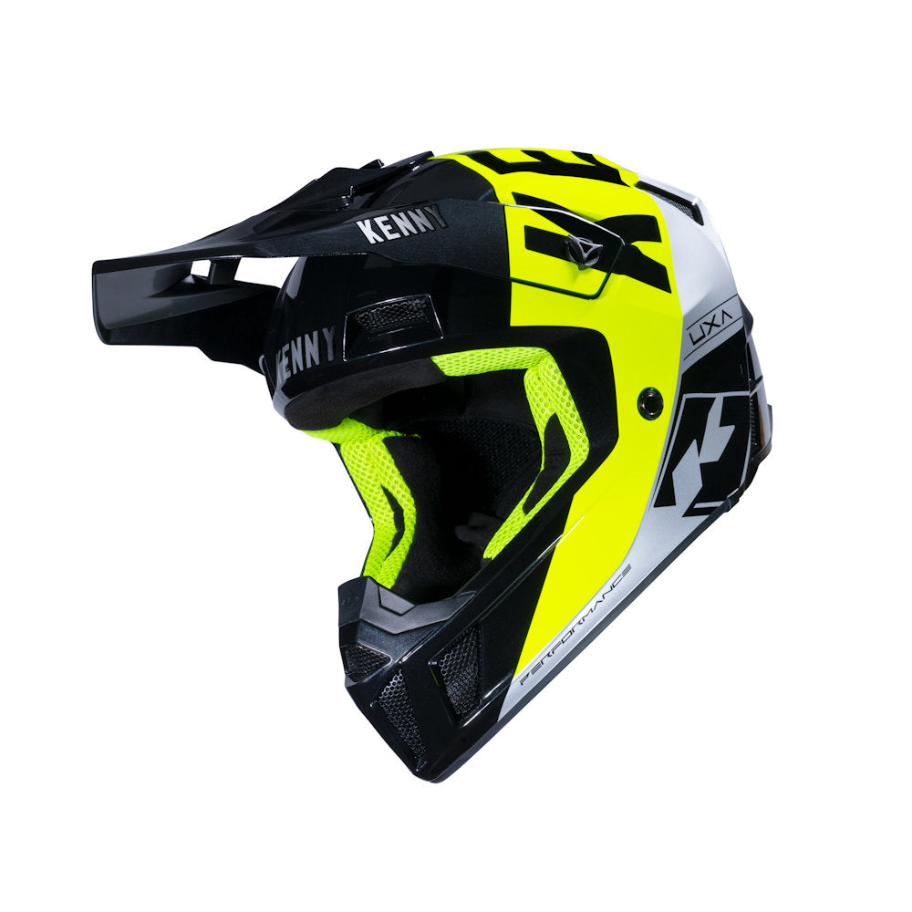 Performance Helmet Black Neon Yellow Silver