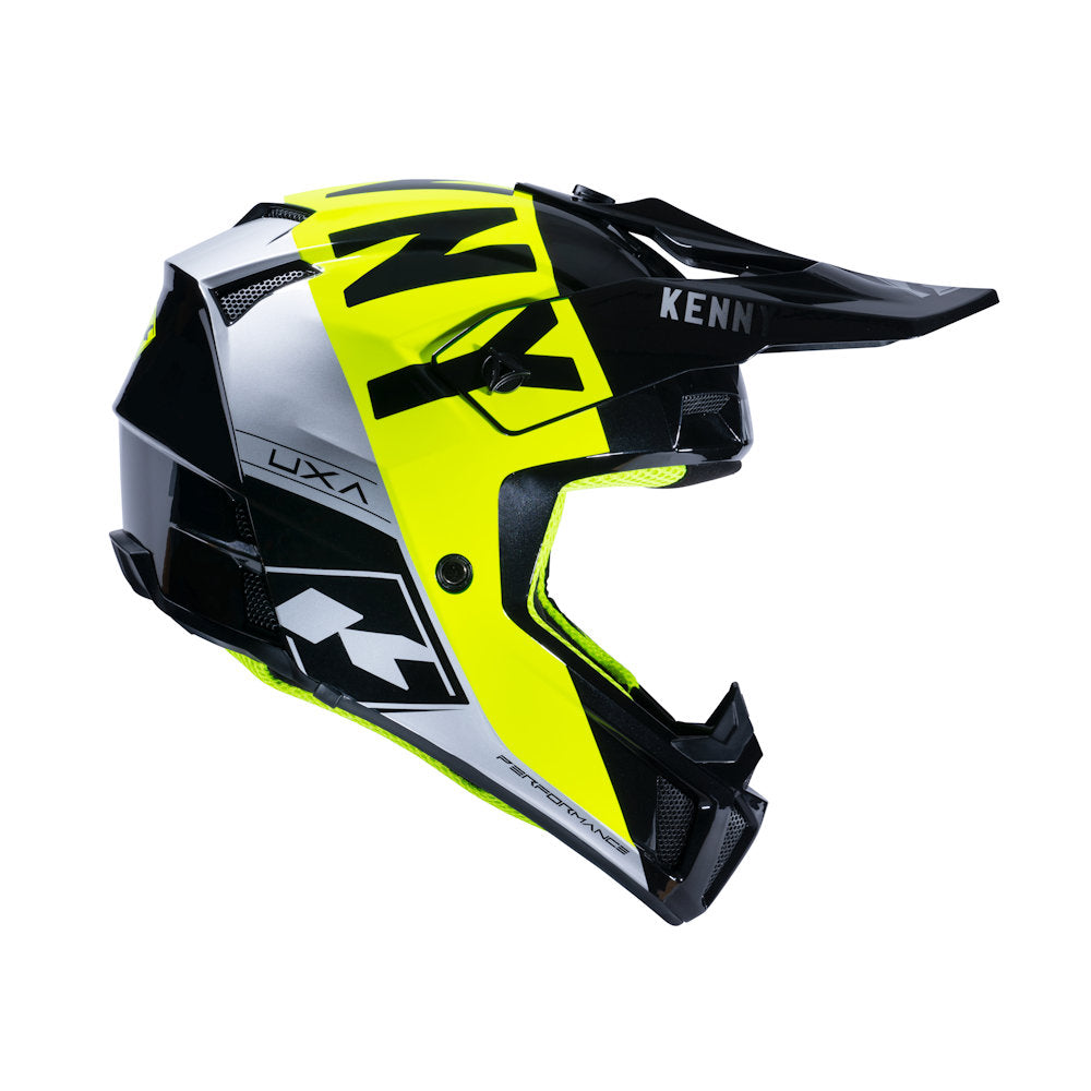 Performance Helmet Black Neon Yellow Silver