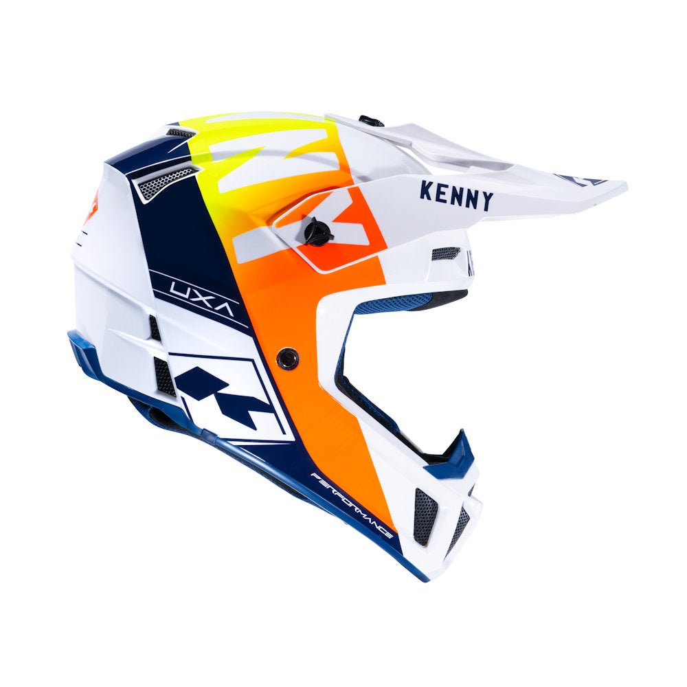 Performance Helmet White Navy Orange