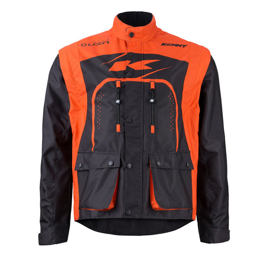 Track Jacket Black Orange