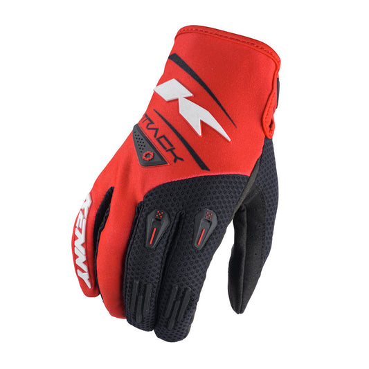 Track Youth Gloves Black Red