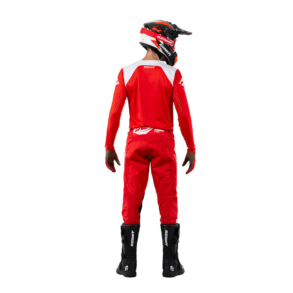 Track Raw Pants Red