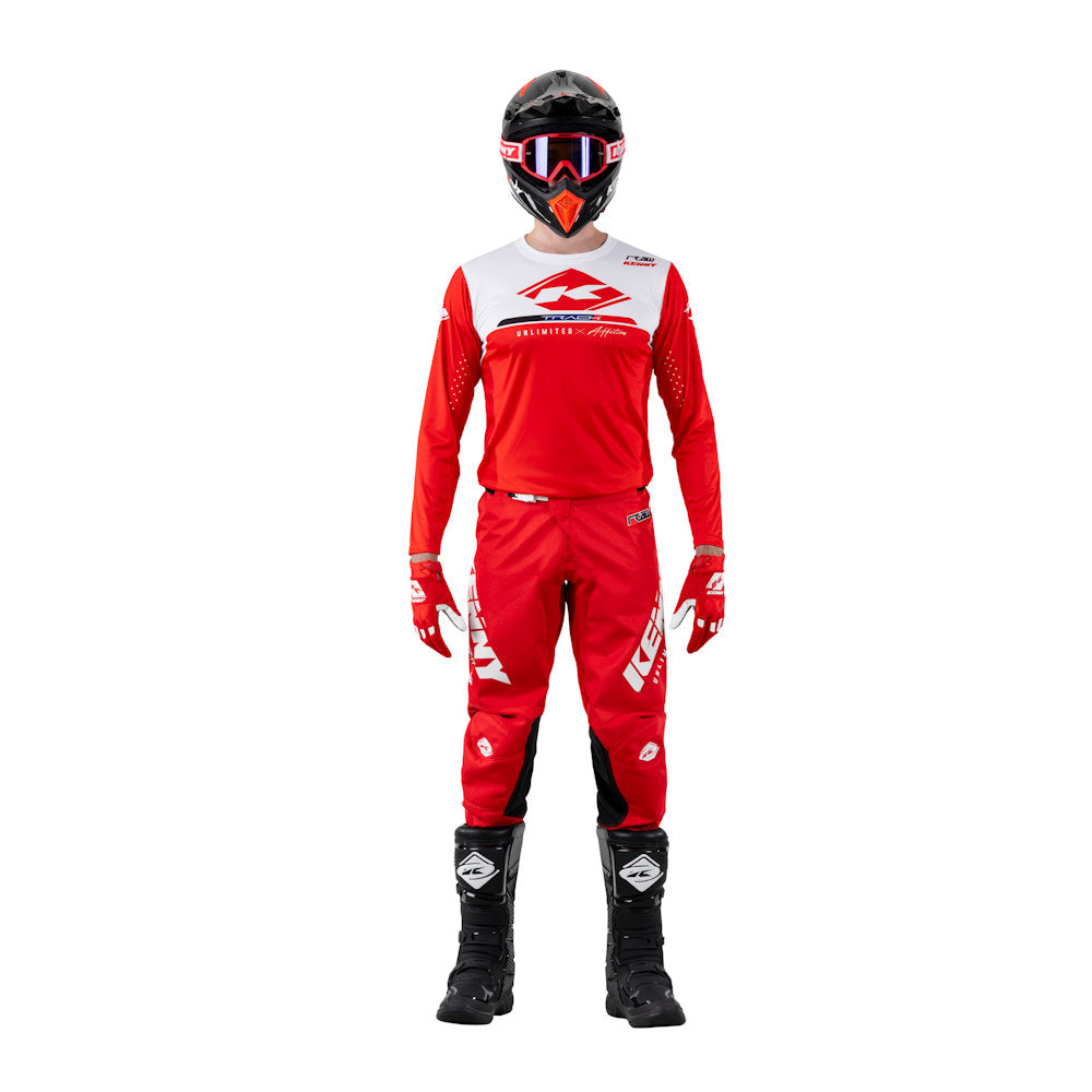 Track Raw Pants Red
