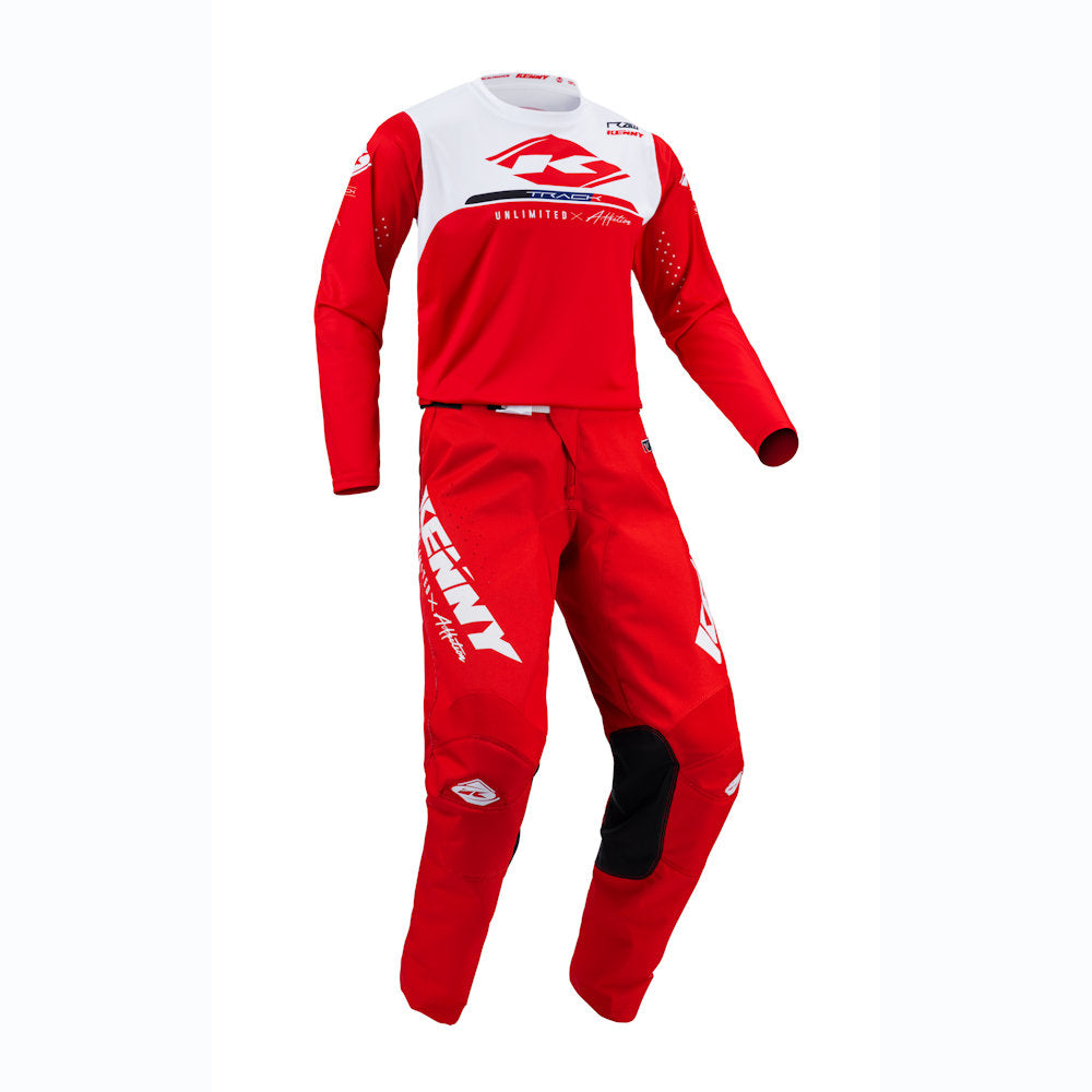 Track Raw Pants Red