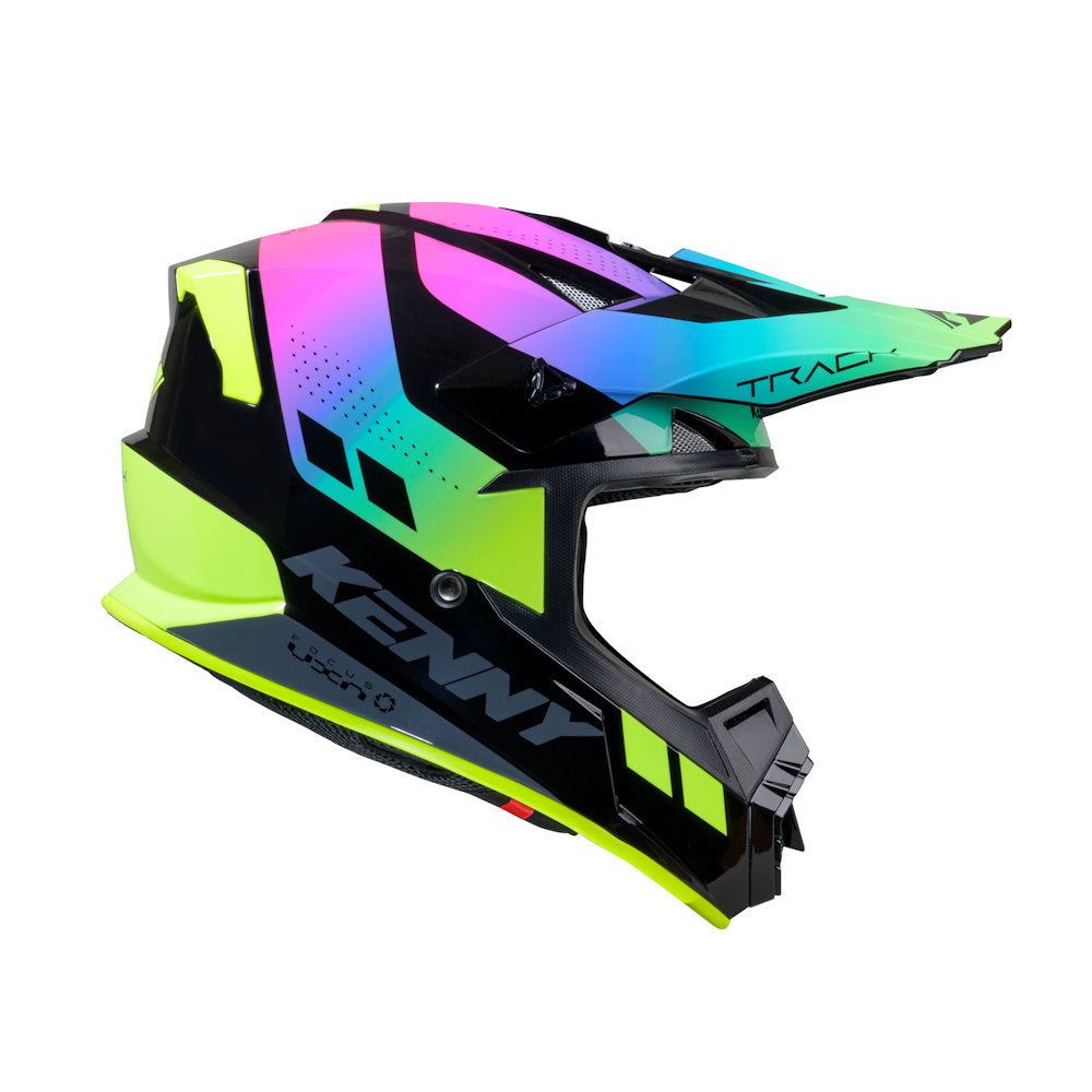 Track Helmet Graphic Neon