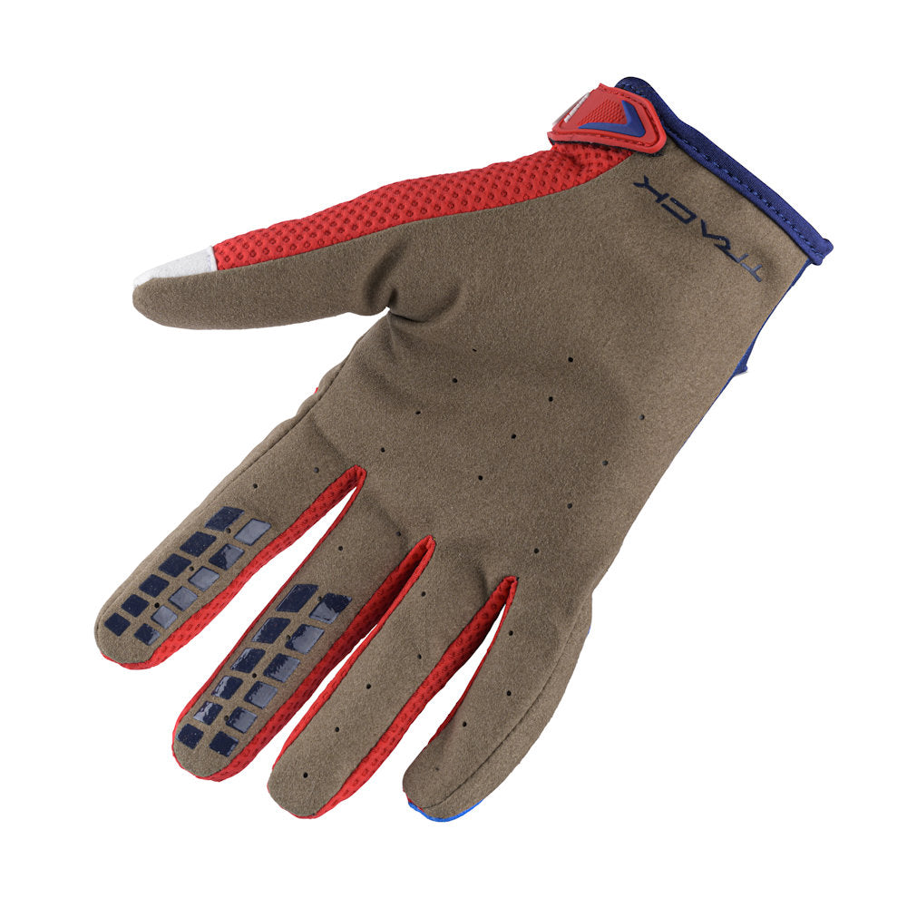Track Gloves Navy Red