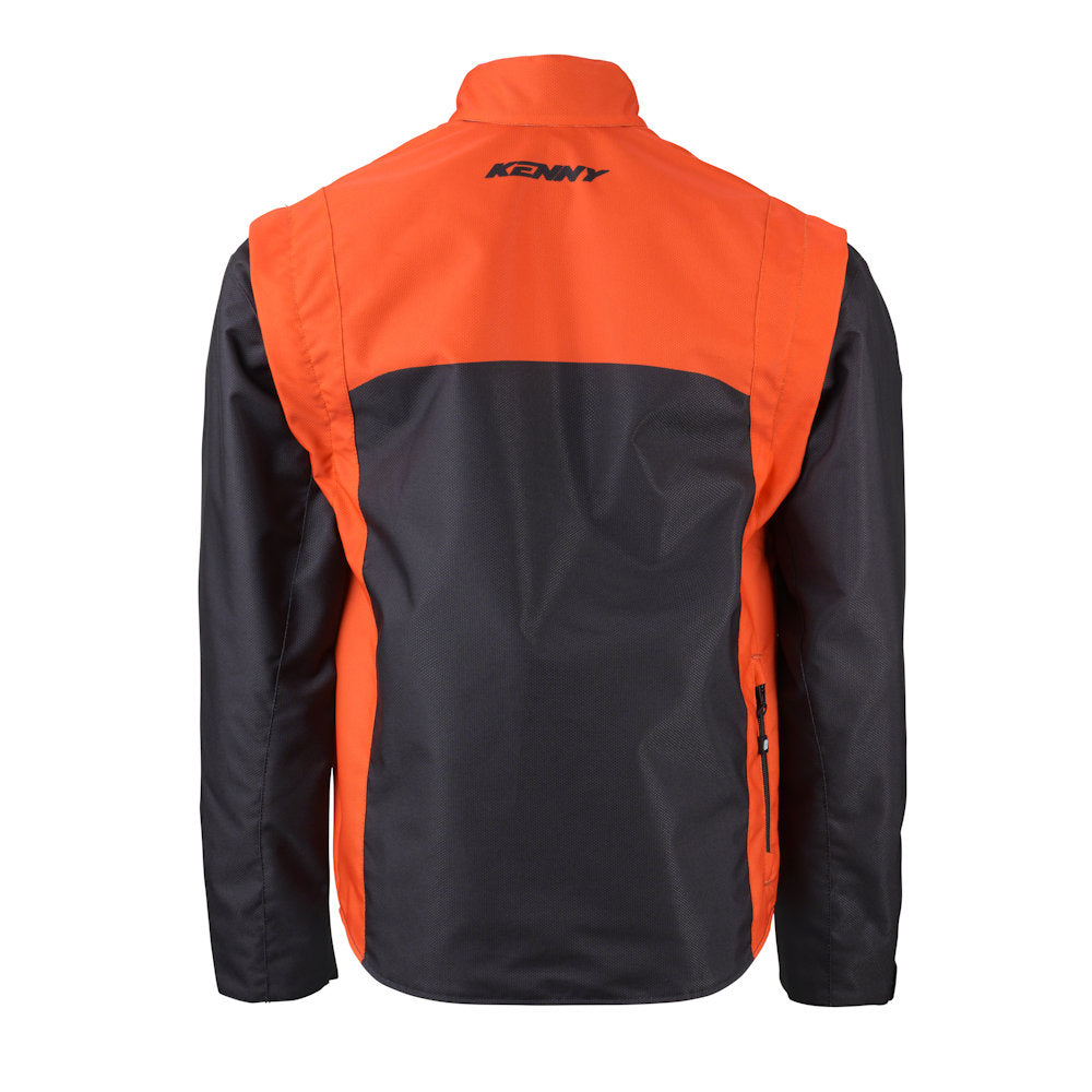 Track Jacket Black Orange