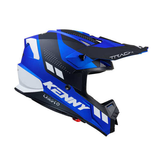 Track Helmet Graphic Candy Blue